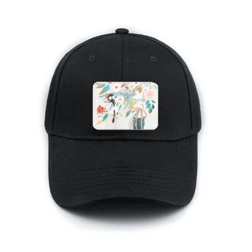Casquette de baseball noire broderie illustrateur chinois de style classique