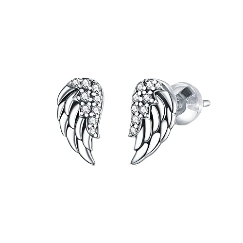 Boucles d'oreilles ailes légères et anti-allergies style vintage