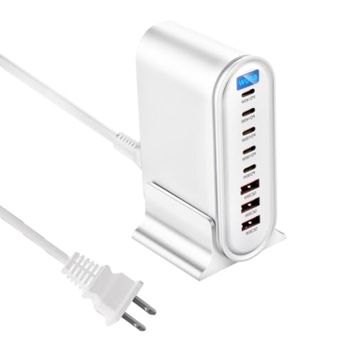 8 Port 600W Charging Adapter PD140W Power Delivery For Laptop Tablet Phone