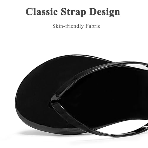 Image of Cheval Flat Leather Flip Flops for Women, Comfortable Dressy Thong Sandals 2026 Summer and Spring Vacation Essentials, Chanclas Para Mujer