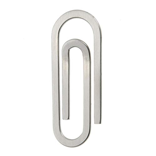 Creative Stainless Steel Money Clip Metal Paper Clip Banknote Holder Silver Clip