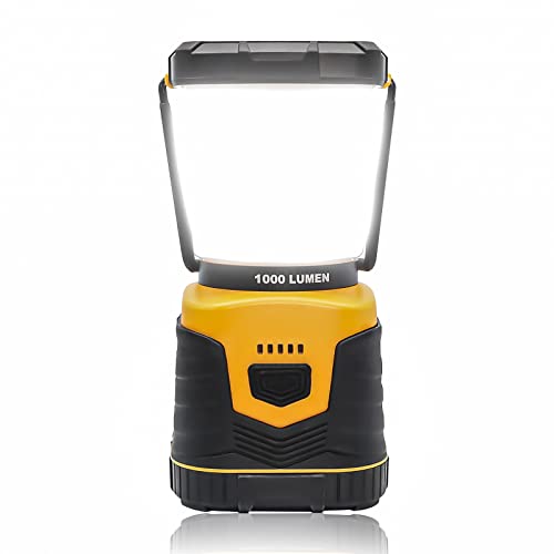 PNGOS Lampe De Camping LED Lampe Camping Portative à Piles 1000 Lumens 4 Modes D'éclairage IP44 Étanche Nuit Randonnée Tente Éclairage D'urgence(Orange) Cover