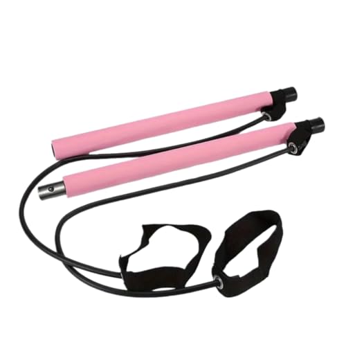 Ultimate Pilates Bar Set for Full-Body Fitness - Elastic Resistance Rope Stick for Chest Expansion, Back Training, and Body Stretching