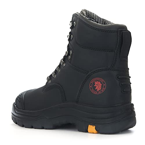 Rockrooster Work Boots For Men, 8 Inch, Steel Toe, Slip Resistant Safety Oiled Leather Boots, Static Dissipative, Breathable, Quick Dry, Anti-Fatigue, Ak232 Ak245 #TOP6
