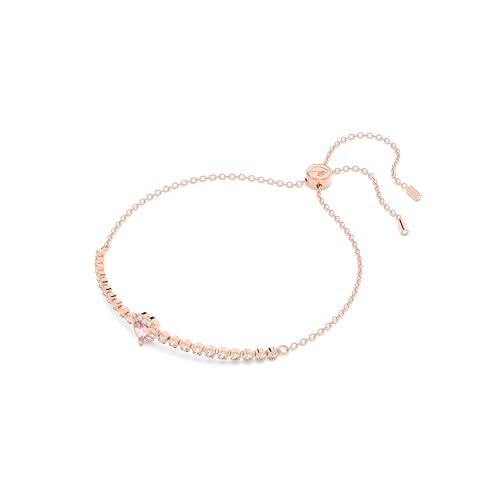 Swarovski One bracelet, Heart, Pink, Rose gold-tone finish2