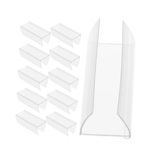 COMPUKAS 20個 ディスプレイ スーパーマーケット サイン 透明 タグ ホルダー 小売 商品 スタンド ホルダー ラベル 棚 ラベル 価格 ショップ