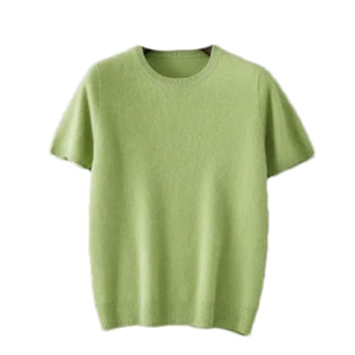 T-shirt en tricot cachemire homme col rond couleur unie été