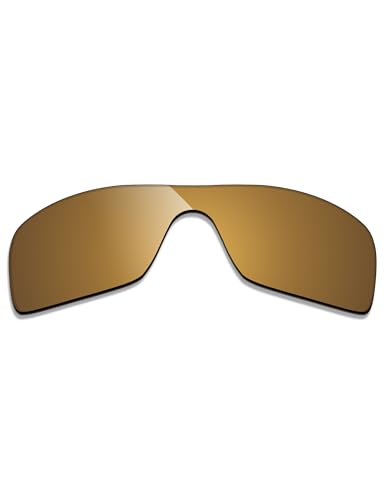 Image of Alphax Flare Gold Mirrored Elite Polarized Replacement Lenses for Oakley Turbine Rotor OO9307 Sunglasses