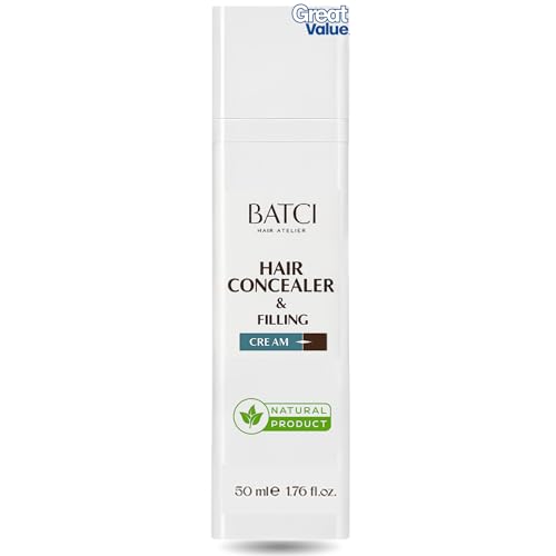 Batci Hair Concealer 50 ml Correcteur Calvitie & Cheveux Clairsemés – Crème de Camouflage Capillaire Densifiante Cuir Chevelu – Effet Densité Immédiat
