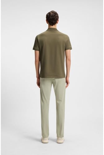 Boss Para Hombre. 50507803 Polo Logo Parche MarróN (M), Casual, AlgodóN, Manga Corta - 4