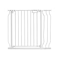 VEVOR Cancelletto di Sicurezza Larghezza Espandibile 75-147 cm Altezza 76 cm, Cancello di Sicurezza per Bambini Cani Animali Domestici per Scale Porta Senza Forare Ampia Apertura a 180° Colore Bianco