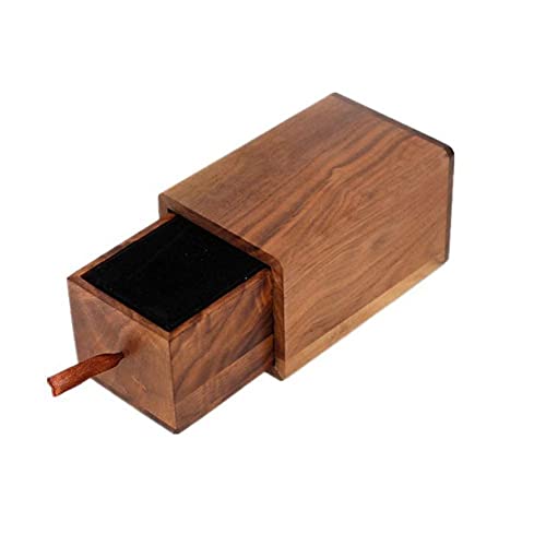 Boîte à bijoux en bois idée cadeau pour ranger boucles d'oreilles