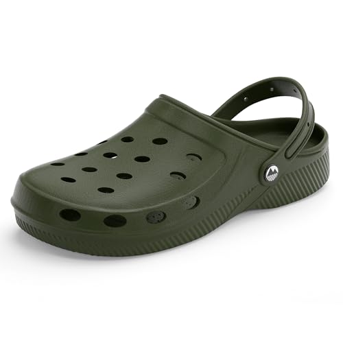 Lakeland Active Mens Silloth Lightweight Ventilated Clogs - Moss Green - 6.5 UK