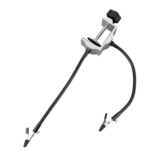 HEATSHAKING 航模万向臂 多機能属製はんだごて台 可能アーム付き 半田作業用スタンド 工具用耐久ラック ランダムカラー ランダムカラー