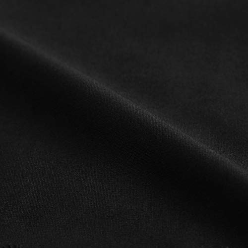 GoolRC Saia feminina de crochê de renda elástica cintura oca trabalho carreira mini saia preta OL