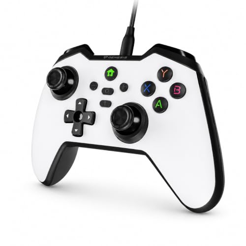 Genesis Mangan 300 Manette de jeu (PC/SWITCH/HANDY) filaire Blanc