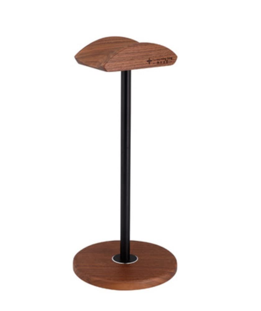 Soporte para Auriculares Estante Creativo De Metal para Auriculares, Soporte para Nogal, Almacenamiento para para oficinas y Sala de Juegos(B)