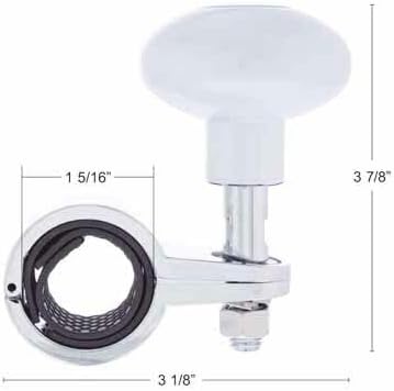 Pearl White Steering Wheel Suicide Spinner Handle Knob Car Truck for Model-PYT-8888-5029