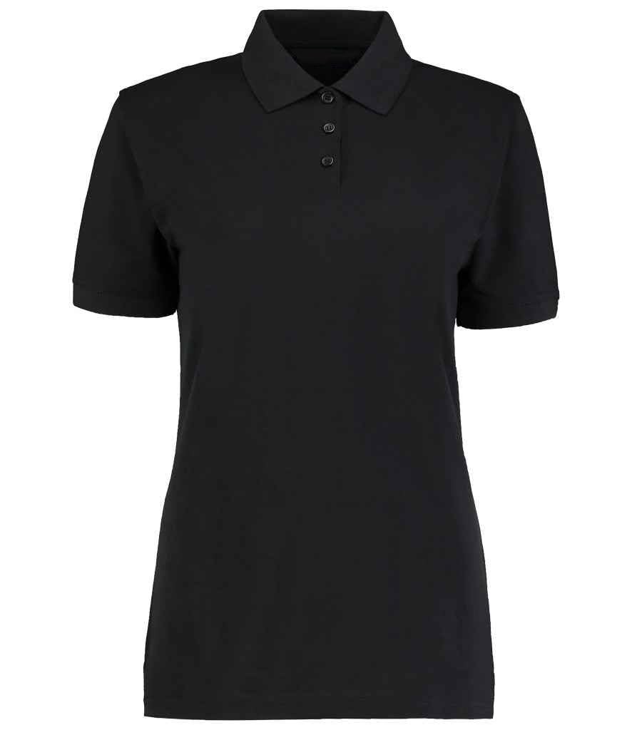 COOZO Women's Classic Fit Superior Comfort Poly/Cotton Piqué Polo Shirt - Black - 6