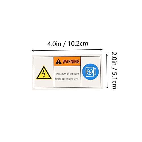 Plafope 5Pcs Beware Of Electric Warning Sticker Labels Electrical Stickers Adhesive Warning Labels Hazard Risk Warning Sign Electric Box Warning Stickers Safety Warning Sign Decals #TOP4