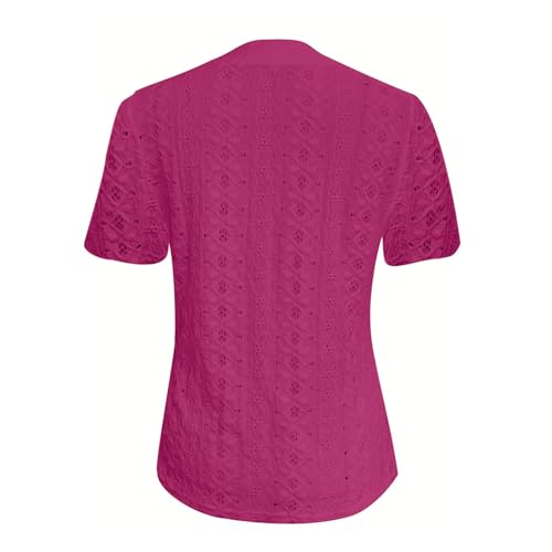Tee Shirts for Women Summer Fall Short Sleeve V Neck Loose Fit Plain Tops Shirts Women 2025 Trendy Y2K2