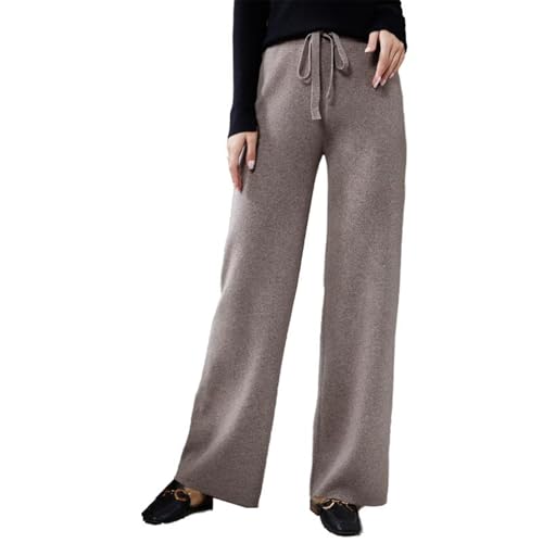 Women's Wool Pants Vintage Slim Fit Knitted Trousers for Spring4