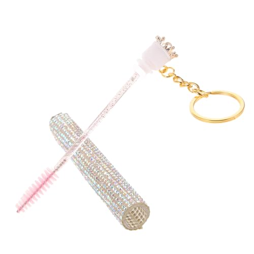 Ipetboom Eyelash Mascara Brushes 10 Pack Lash Brush Applicators Soft Bristles Travel Size Diamond Coated Tube for