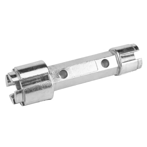 MOOKEENONE Herramienta de extracción de drenaje de bañera, llave de aluminio para instalar y quitar la mayoría de desagües de baño y ducha