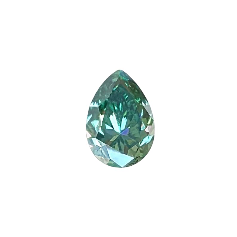 Gemme moissanite 6x4mm GH_NAT_10788 forme poire pour haute joaillerie DIY