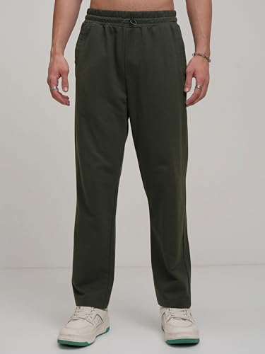 Image of Highlander Men's Solid Trackpants | Relaxed Straight fit| Track Pants | Track Pants for Men | Men Track Pant | Men Track Pant Stylish | Sports | Gym wear