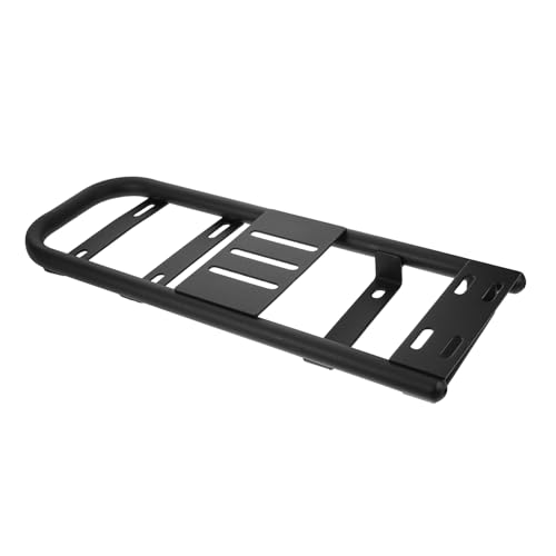 FIXOSHEE Electric Bike Rear Rack Extension with Tail Cargo Support Frame, Motorcycle Luggage Carrier Bracket for Touring and Outdoor Cargo Storage, Electric Bike Rear Rack Upgrade Accessory