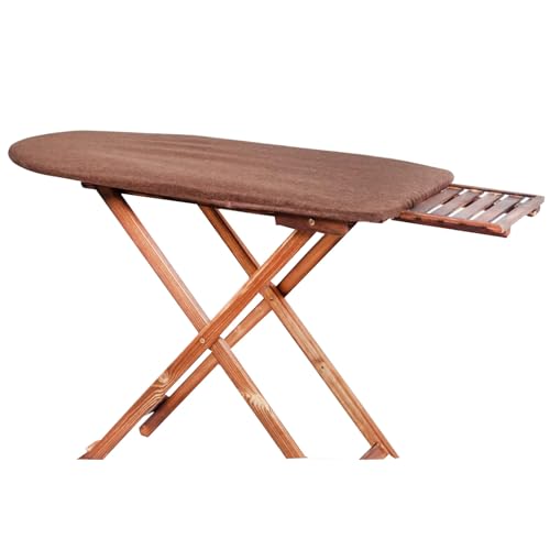 Table à repasser pliante en bois massif réglable en hauteur