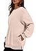 WIHOLL Oversized Sweatshirt for Women 2025 Trendy Tops Long Sleeve Shirts Loose Fit Pullover with Pockets Apricot XL