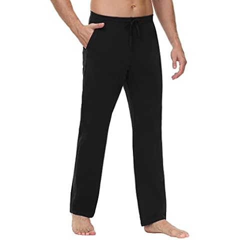 Cakulo Pantalones deportivos de algodón holgados para hombre con bolsillos Cover