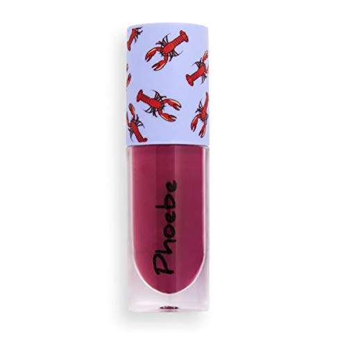 Makeup Revolution X Friends Phoebe Lip Gloss! High Shine Deep Wine Lip Gloss! Friends TV Show Inspired Lipgloss! Great For Your Makeup Bag Or Friends Gift! Choose Your Lip Color Shades! (Phoebe)
