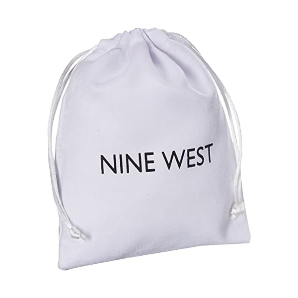 NINE WEST Women's Classics Silvertone Stretch Bangle Bracelet 3 Piece Set