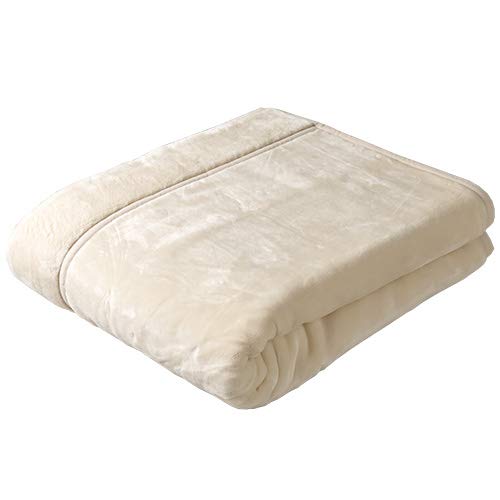 Amazon｜西川 合わせ毛布 アクリル毛布 無地 ダブル 制電 抗菌防臭加工