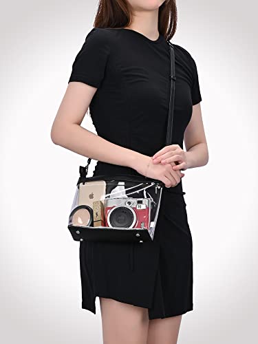 GM LIKKIE Clear Cross Body Bag, Clear Zipper Purses for Women, Stadium Approved Women Shoulder Handbag2