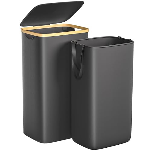 Foluck Large Laundry Hamper, 100L Waterproof Laundry Basket with Lid and Removable Bag, Collapsible...