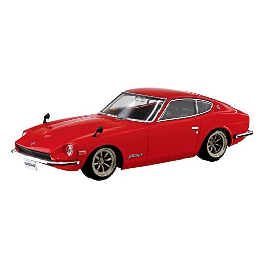 Aoshima Bunka Kyozai 13-SP1 The Snap Kit Series Nissan S30 Fairlady Z - Rueda personalizada (rojo) de plástico codificado por colores modelo 1/32