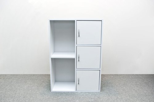 Amazon｜マルチラック 扉付き ホワイト (FB-016DWH)｜カラーボックス