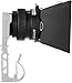 Amaran Mini Fresnel with Mini Barn Doors Bowens Mount Attachment Designed for Halo 100x 200x,Ray 60c & 120c, and Other Bowens Mount Led Video Light (Small)