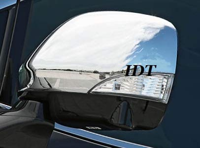 | IDT ミニウエス付 E52 エルグランド メッキ ドアミラーカバー サイドミラー ガーニッシュ トリム ウインカー  ミラーウインカー ベゼル ハイウェイスター ライダー 鏡面 (メッキ) | サイドミラー | 車＆バイク