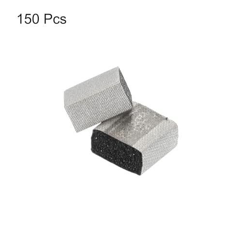 QUARKZMAN 150 Stück Faraday leitfähiger Stoff Schaumstoff Elektroden Abschirmstoff Schaumstoff 10x10x5mm mit selbstklebender Rückseite Klebestreifen für Computer LCD TV
