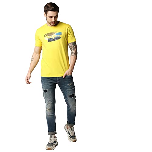 Image of Pepe Jeans Men's Crew Neck Graphic Print Slim Fit T-Shirt