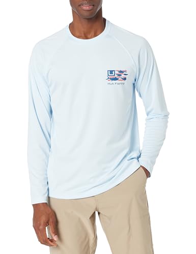 HUK Men's Pursuit Pattern, Sun Protecting Fishing Shirt