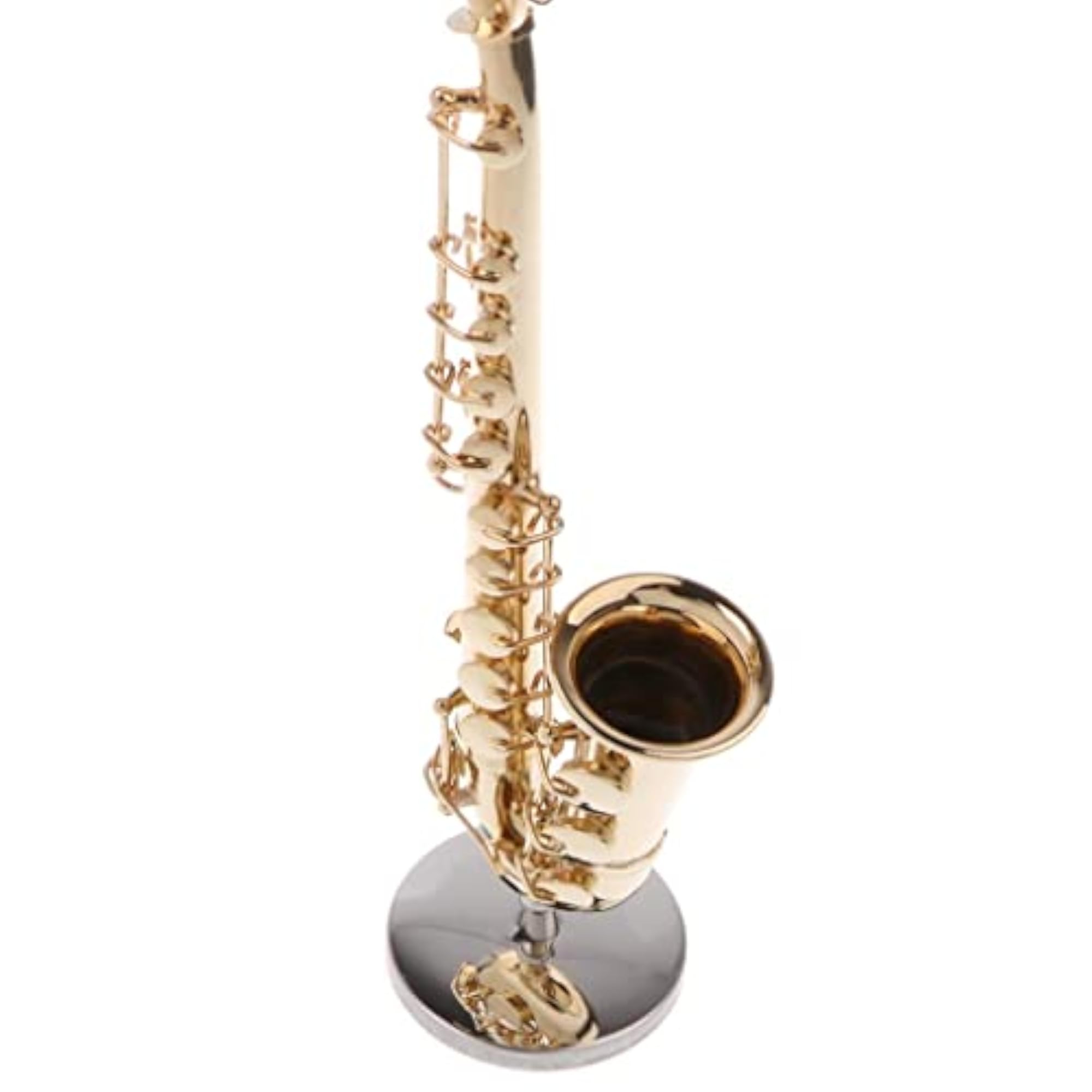 Miniature 14Cm Copper Saxophone Model, Educational Toy