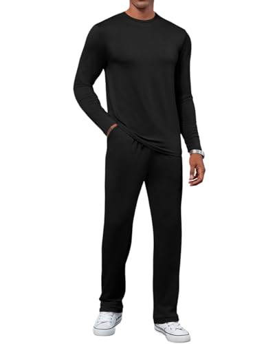 Uni Clau Casual Mens 2 Piece Tracksuits Set Athletic Sweatsuit Jogging Suits Sets Long Sleeve Outfits3