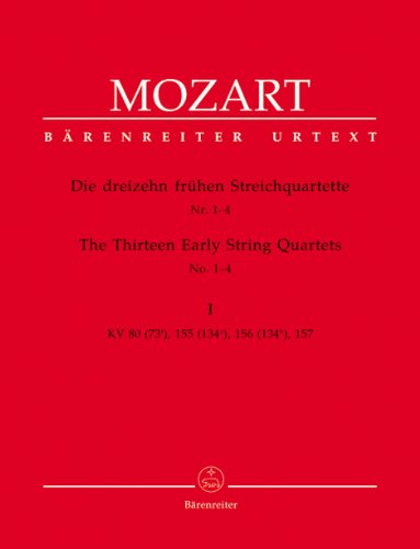 Image of Thirteen Early String Quartets Volume 1 Nos 1-4 (Parts)