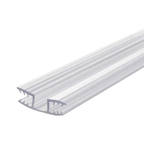 Clear PVC Living Hinge for 1/4in Panels - 48 Inches (Pack of 3, 12 Feet Total)